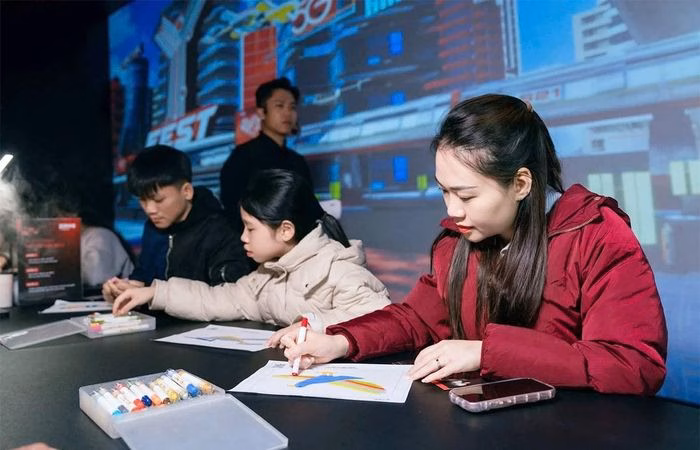 Khu vực AI Y‑Fest Studio cho check‑in số Khu vực AI Y‑Fest Studio cho check‑in số