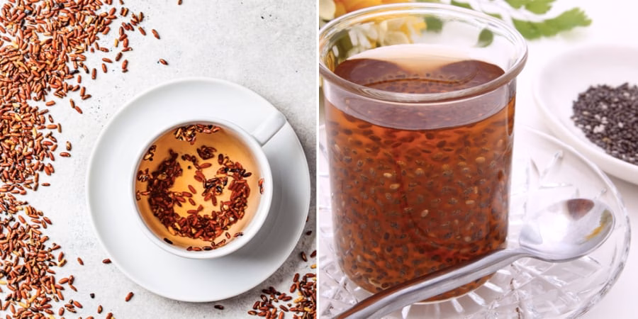 Trà gạo lứt rang giảm cân Trà gạo lứt rang - công thức giảm cân