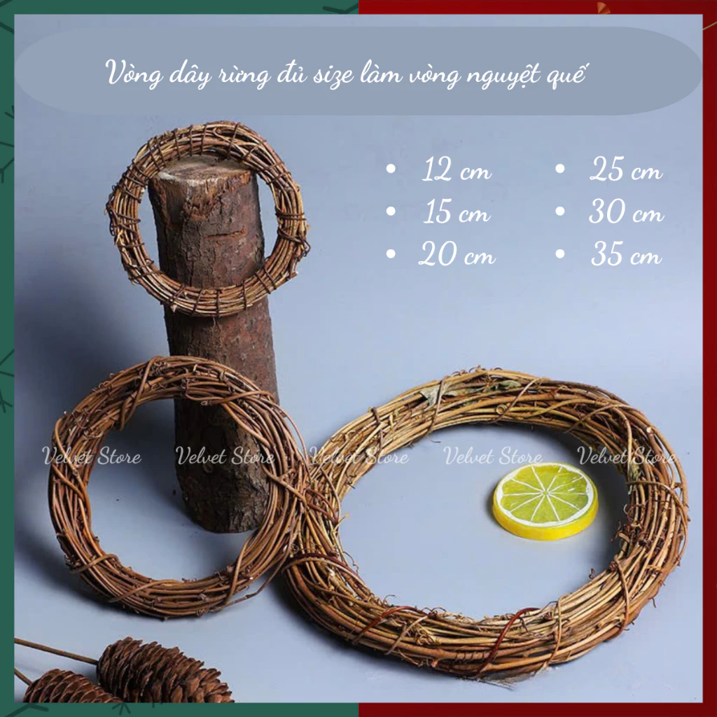 Làm vòng nguyệt quế Giáng sinh handmade từ dây rừng tự nhiên VELVET có thực sự khó như bạn nghĩ?