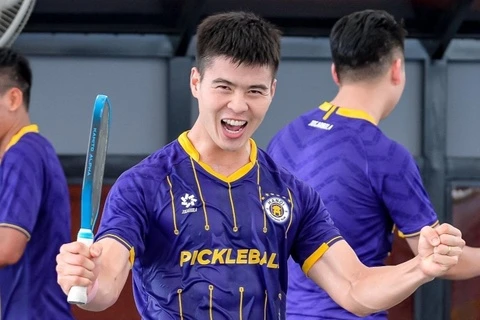 Duy Mạnh, Văn Quyết chơi pickleball 'hay nhất' CLB Hà Nội