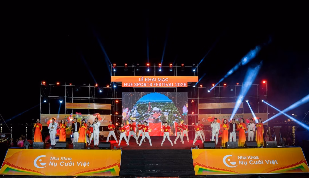 Khai mạc Ngày hội Thể thao vì sức khỏe cộng đồng tại Huế Chương trình ca nhạc tại khai mạc Ngày hội Thể thao vì sức khỏe cộng đồng “Hue Sports Festival” năm 2025.