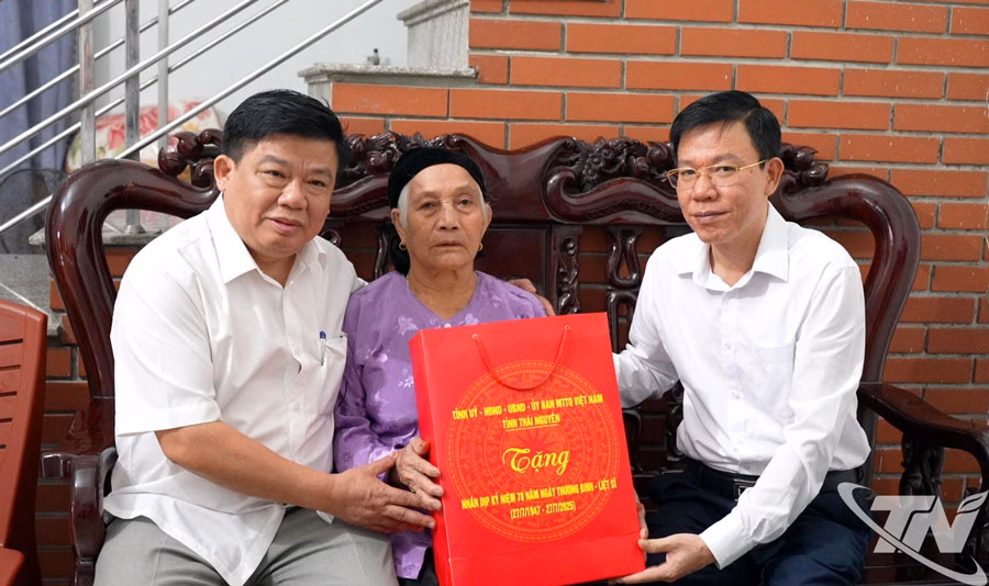 Thái Nguyên tri ân người có công với cách mạng trong dịp kỷ niệm 78 năm Ngày Thương binh – Liệt sĩ ở tổ dân phố Mới