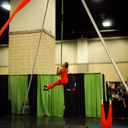 Aerial Acrobatics Demonstration, CreepyCon, August 2025