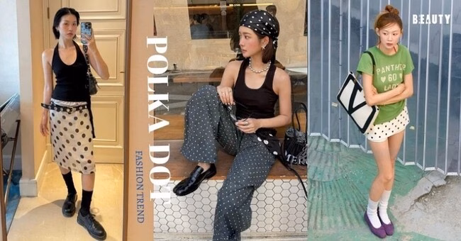 Hè 2025, làm sao để diện outfit chấm bi retro cực xinh mà vẫn trendy?