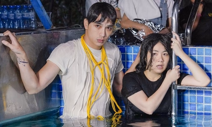 Lê Khánh, Thuận Nguyễn ngụp lặn 20 giờ quay cảnh phim đặc biệt