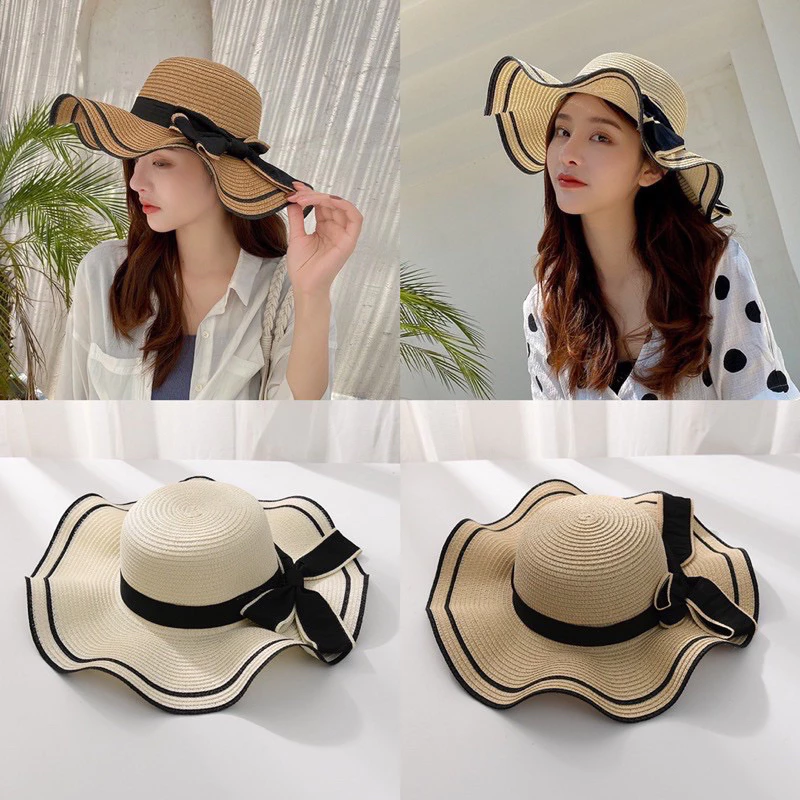 Mũ cói lượn sóng – Làm thế nào để chọn đúng size và kiểu dáng cho gương mặt bạn gái?