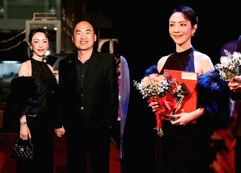 Thu Trang rạng rỡ nhận giải Nữ diễn viên phụ xuất sắc tại Cánh diều vàng 2025