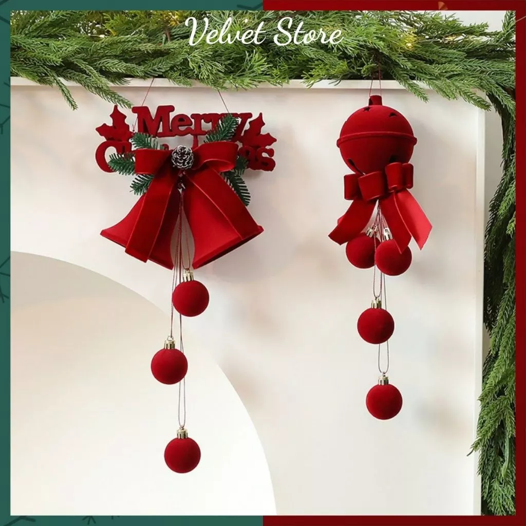 Làm thế nào để chọn set chuông trang trí Noel nhung đỏ phù hợp với không gian decor của bạn?