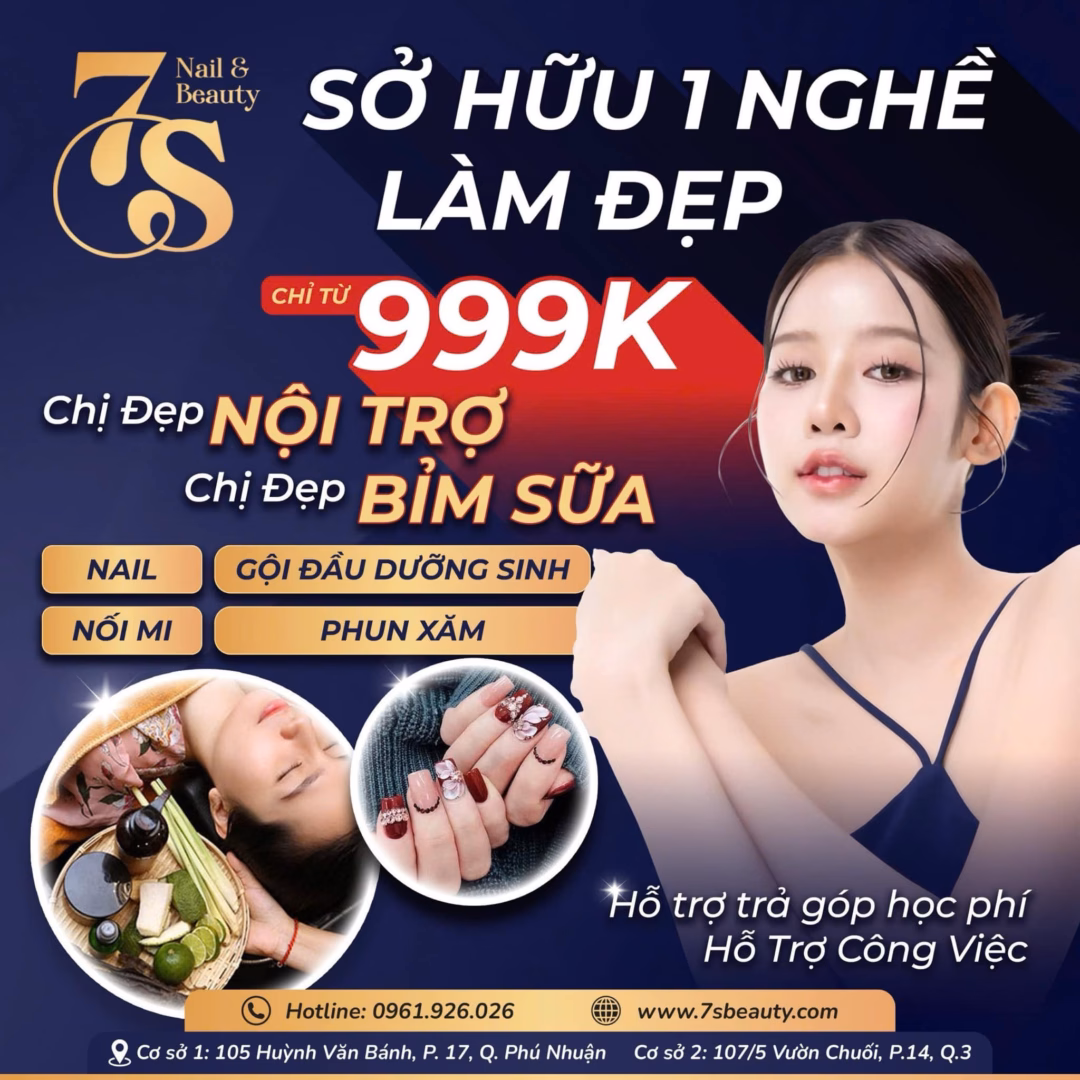 Khóa học tại 7S Nail & Beauty Khóa học tại 7S Nail & Beauty