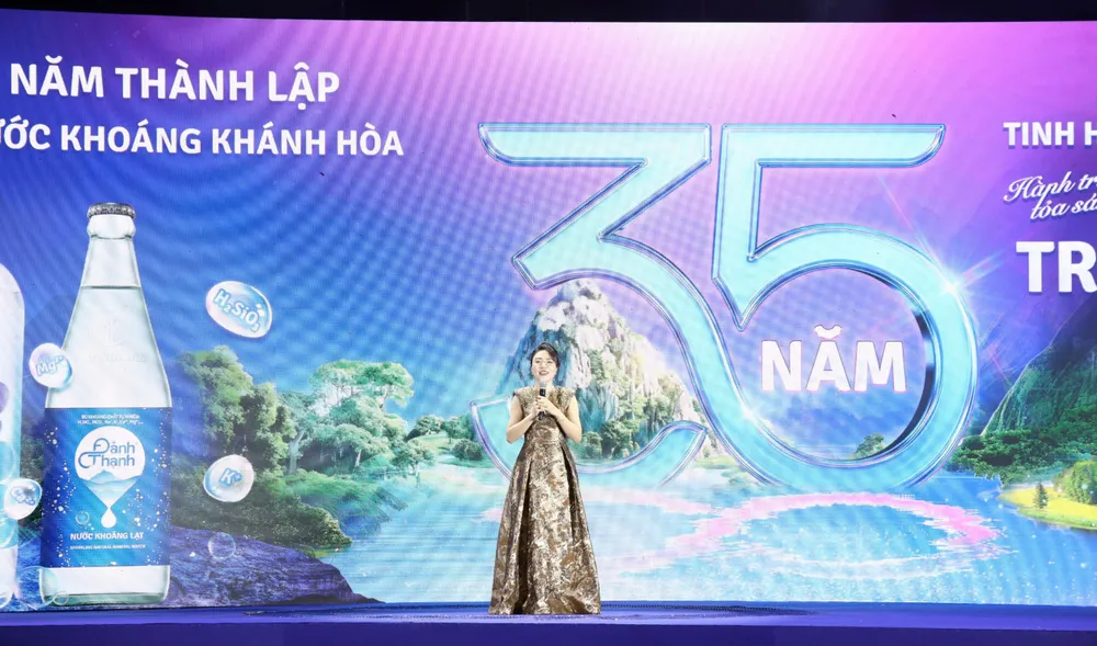 Bà Nguyễn Thị Nga tại buổi lễ