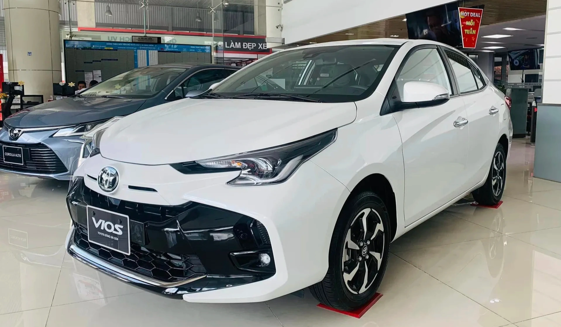Sedan hạng B dưới 600 triệu đồng mất sức hút Toyota Vios đang tạm thời nắm lợi thế trong cuộc đua doanh số phân khúc sedan hạng B