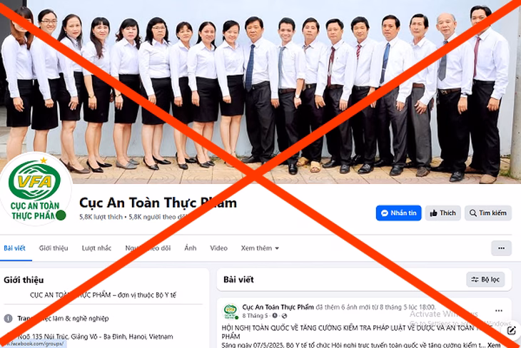 Cục An toàn thực phẩm, Bộ Y tế vừa phát đi cảnh báo về việc phát hiện giả mạo đơn vị này trên Facebook để tuyển dụng công chức.