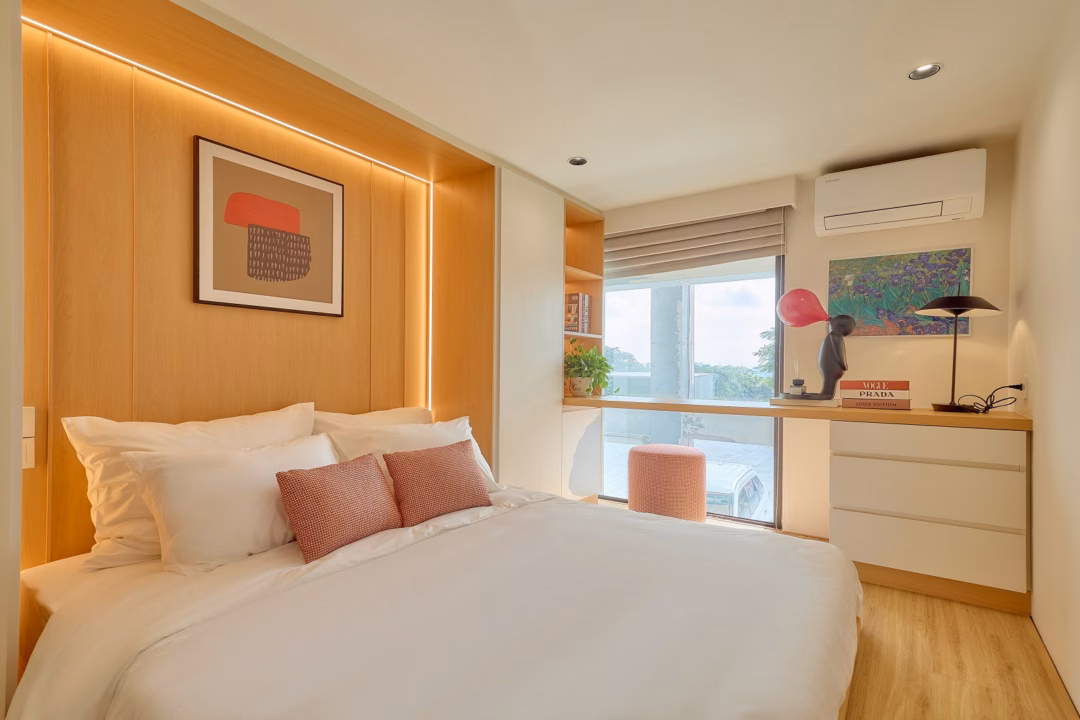 Phòng ngủ tại Sun Urban City Phòng ngủ chan hòa nắng gió