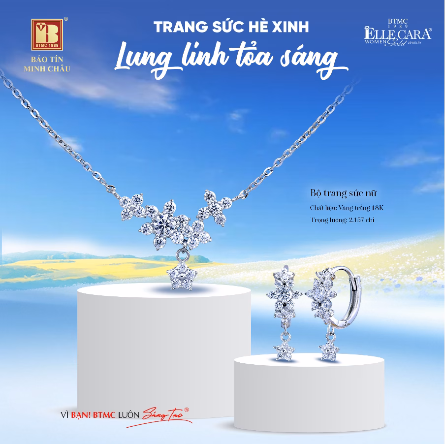 Bảo Tín Minh Châu ra mắt bộ sưu tập trang sức hè lung linh toả sáng