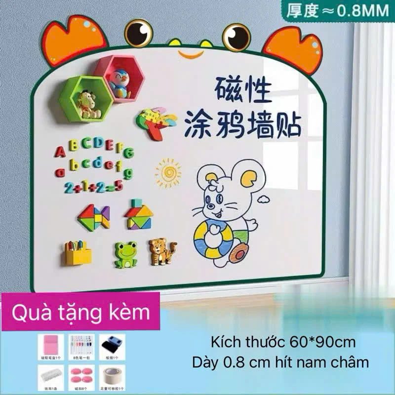 Làm thế nào để chọn bảng từ trắng dán tường phù hợp cho không gian học tập và sáng tạo của bé?
