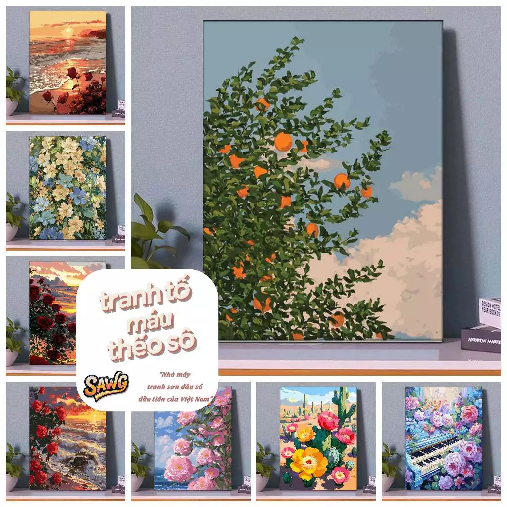 Làm thế nào để chọn tranh tô màu theo số phù hợp cho không gian sống của bạn và tránh những sai lầm thường gặp