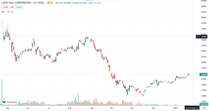 Lợi nhuận ròng của Long Hậu giảm 32% trong năm 2022