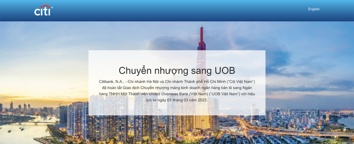 UOB hoàn tất mua lại mảng ngân hàng tiêu dùng của Citigroup tại Việt Nam, khách hàng bị ảnh hưởng ra sao?