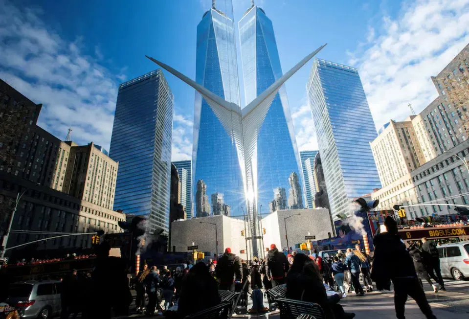 Khu vực gần Sở Giao dịch Chứng kho&aacute;n New York (NYSE)