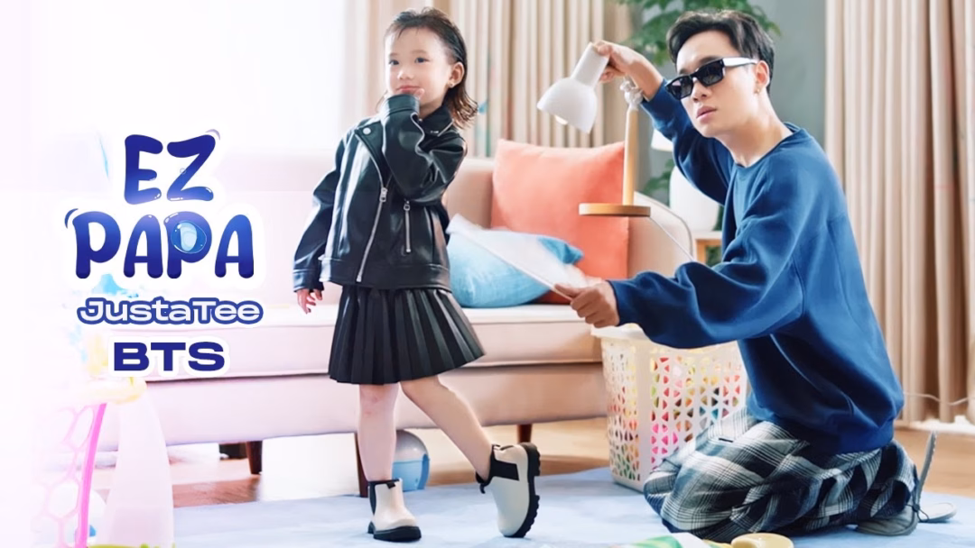 JustaTee và con gái Cici trong MV EZ Papa JustaTee và con gái Cici trong MV EZ Papa