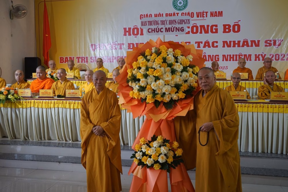 Công bố quyết định nhân sự Ban Trị sự Phật giáo TP Đà Nẵng nhiệm kỳ mới