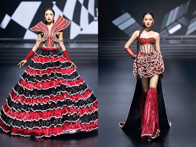Võ Hoàng Yến và Minh Tú Võ Hoàng Yến và Minh Tú catwalk trong Tuần lễ thời trang
