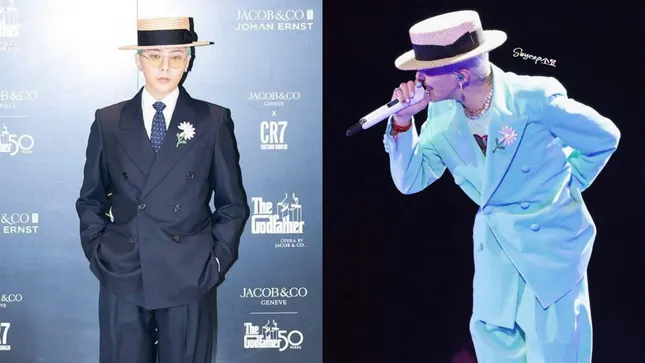 G-Dragon tái sử dụng phụ kiện Tính cả đêm diễn tại Việt Nam thì đây là lần thứ 3 cả hai item này được G-Dragon diện chung
