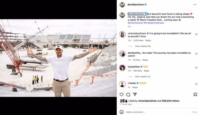 David Beckham và dự án Miami Freedom Park David Beckham và dự án Miami Freedom Park