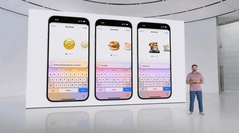 Genmoji cho phép người dùng kết hợp emoji để tạo thành emoji mới