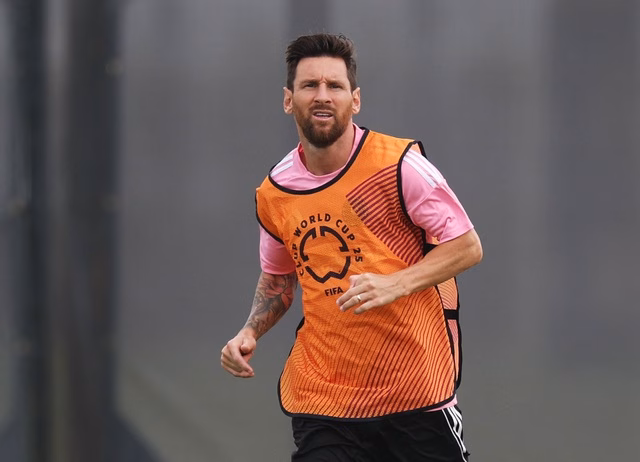 Messi tập luyện Messi tập luyện