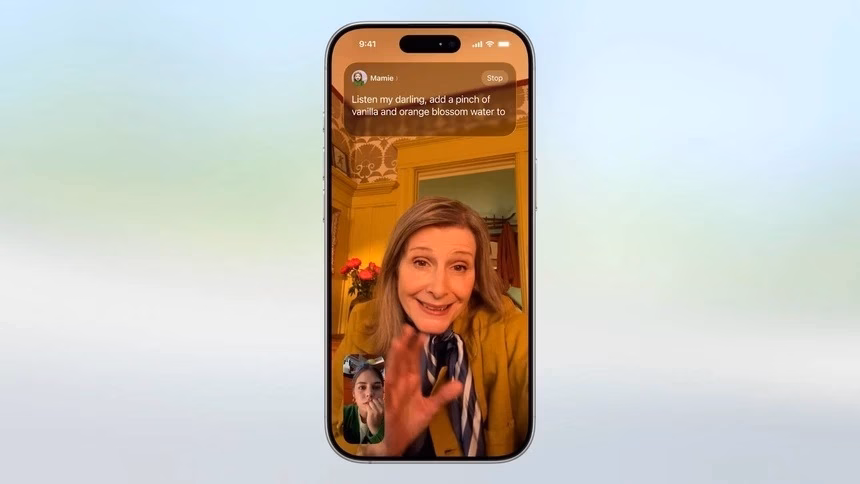 Phụ đề chạy trên màn hình khi sử dụng FaceTime