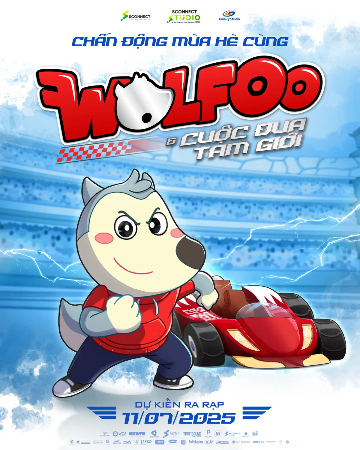 Poster của Wolfoo và Cuộc đua Tam Giới