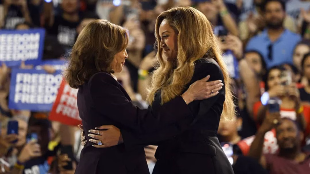 Kamala Harris with Beyoncé on the 2024 campaign trail