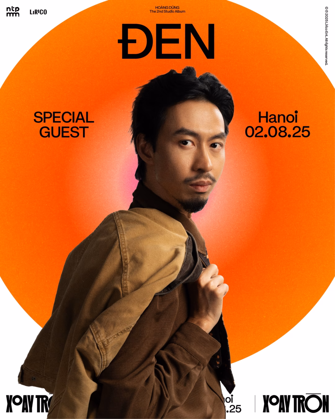 Hoàng Dũng biểu diễn cùng Đen, Vũ., Nân trong Concert Xoay Tròn Vào ngày hôm qua, Hoàng Dũng và Đen đã công bố dự án âm nhạc kết hợp giữa 2 người mang tên Một Ngày Nào Đó (Ảnh: BTC)