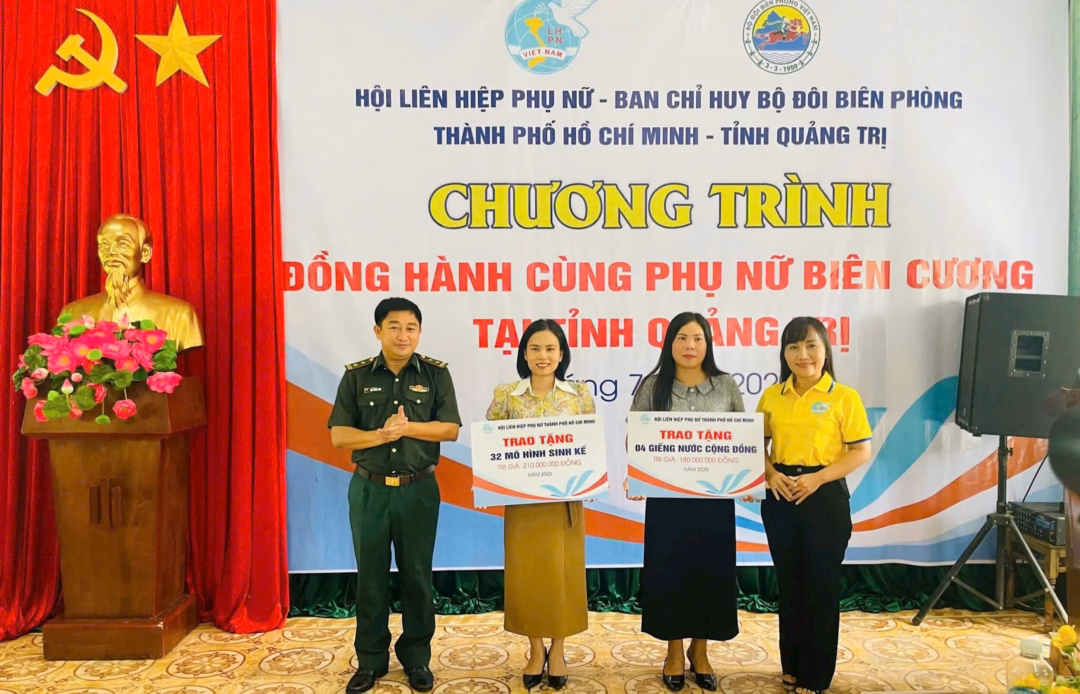 Hỗ trợ phụ nữ vùng biên Quảng Trị hơn 480 triệu đồng Lễ khánh thành công trình giếng nước cộng đồng tại xã biên giới của Quảng Trị