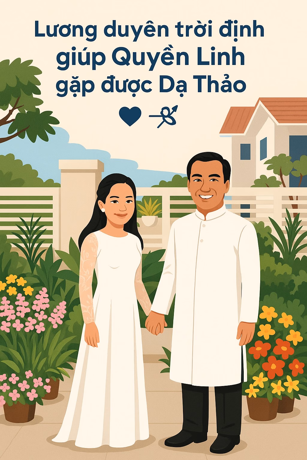 NSƯT Phó Chủ tịch sống trong biệt thự 21 tỷ: Người phụ nữ đẹp bên cạnh là ai? Sau mối tình dài năm với á hậu Trịnh Kim Chi, Quyền Linh có cơ duyên gặp Dạ Thảo – khi ấy là cô chủ một shop quần áo nhỏ, vừa mới bước vào thương trường. Họ gặp nhau trong một buổi chụp hình. Quyền Linh liên tục mua đồ để "tán tỉnh" cô gái dịu dàng này. Tình cảm cứ thế lớn dần theo năm tháng.