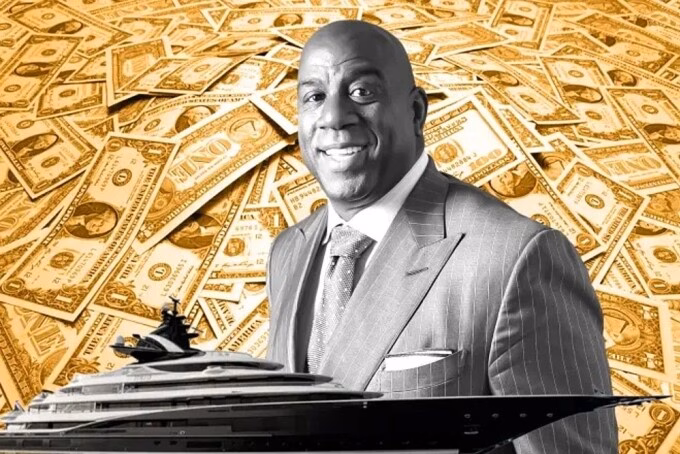 Kỳ vọng nhận 5,2 tỷ USD nếu chọn đầu tư với Nike thay vì Converse, Magic Johnson thành tỷ phú nhờ cách nào? Magic Johnson thời thi đấu cho Los Angeles Lakers. Ảnh: