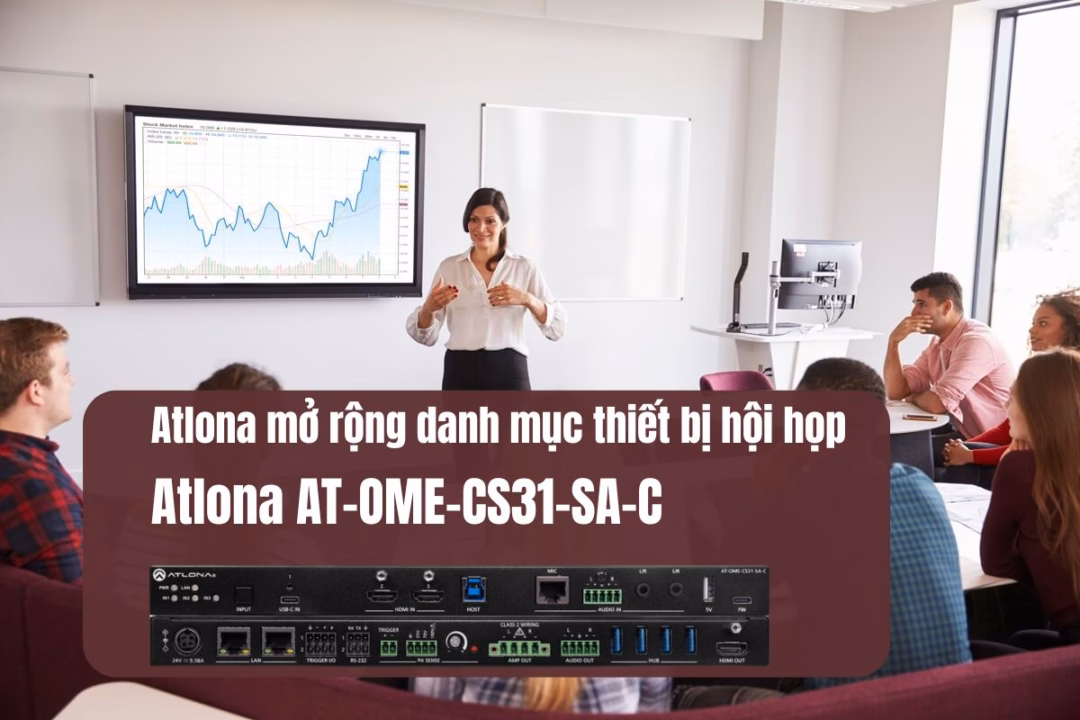 Atlona mở rộng danh mục thiết bị hội họp với model Atlona AT-OME-CS31-SA-C