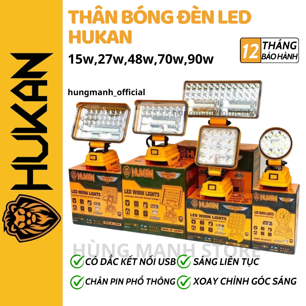 Lỡ Mua Thân Đèn LED Pin HUKAN Rồi Mới Biết Chân Pin Phổ Thông Quan Trọng Thế Nào?
