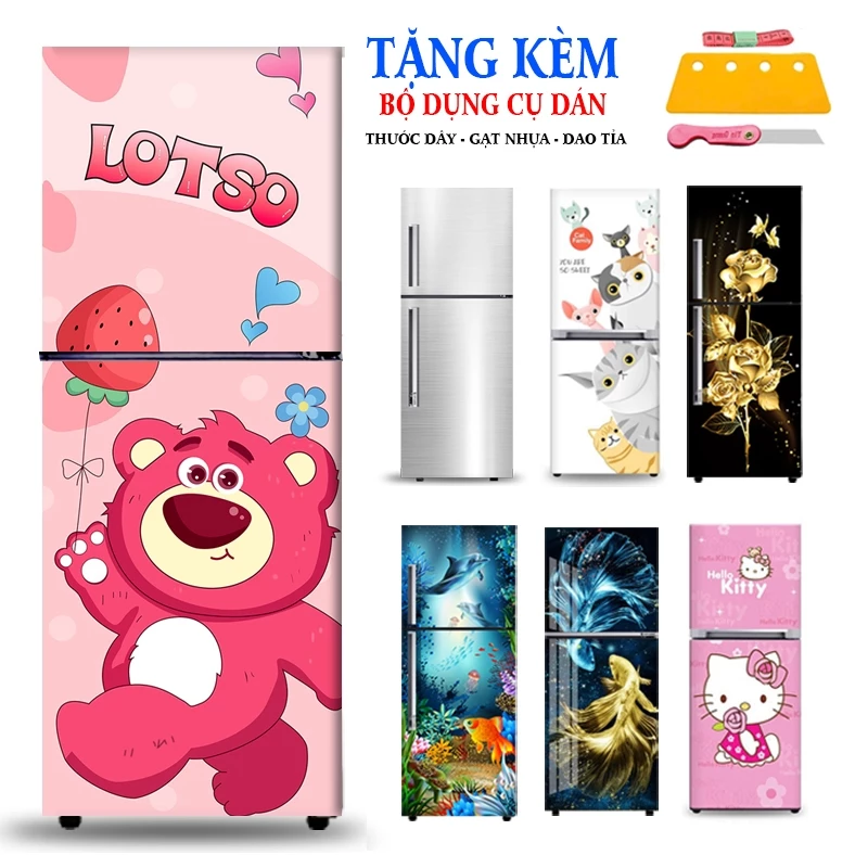 Làm thế nào để decal dán tủ lạnh và máy giặt không bị r peel sau vài tháng sử dụng?