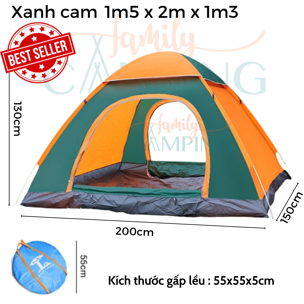 Lều cắm trại tự bung 2 cửa – Tôi đã tiết kiệm 30 phút lắp dựng như thế nào?