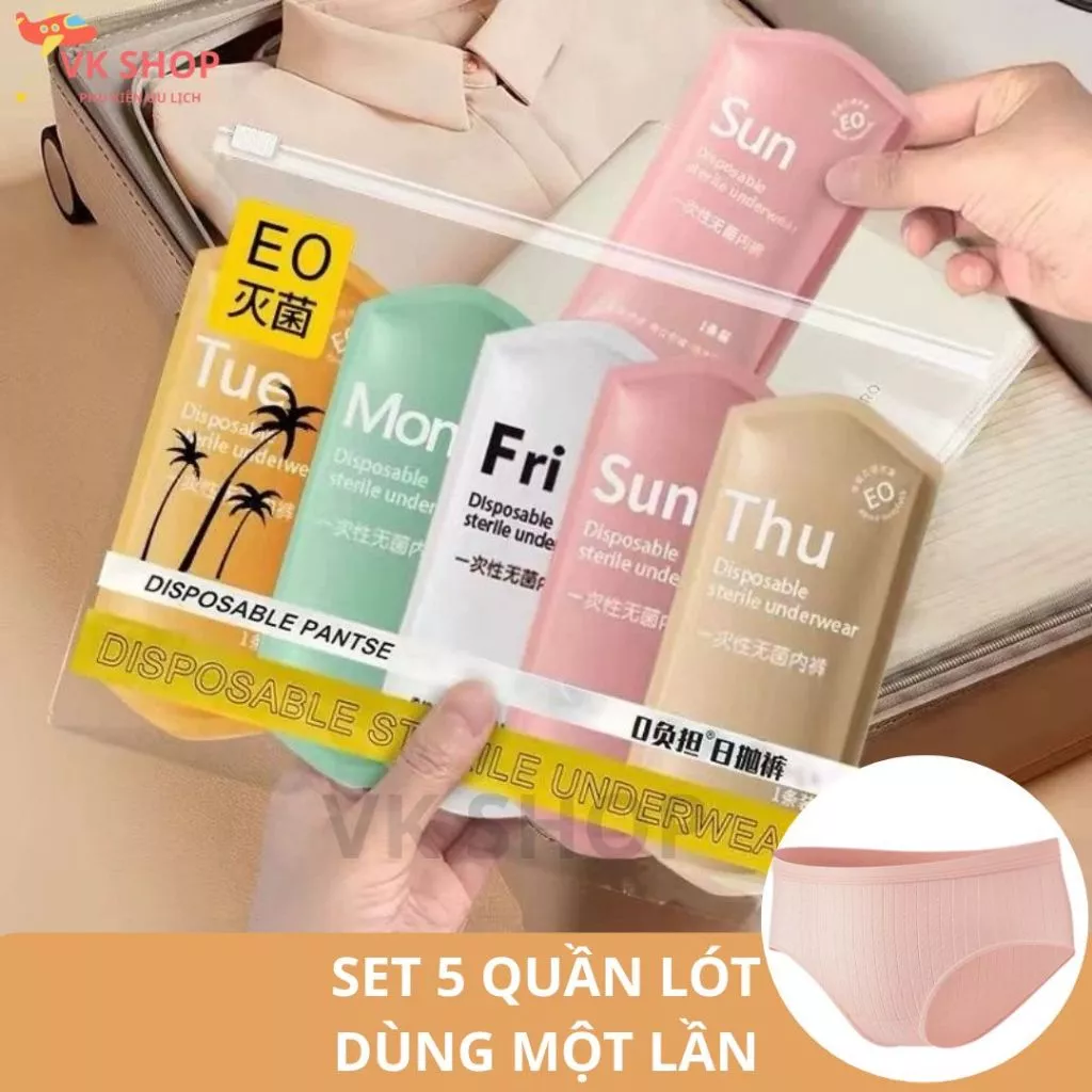 Quần lót dùng một lần – Bí kíp cho chuyến du lịch thoải mái mà chị em nên biết