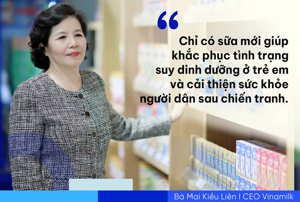 Bà Mai Kiều Liên và quyết tâm phát triển ngành sữa Bà Mai Kiều Liên và quyết tâm phát triển ngành sữa