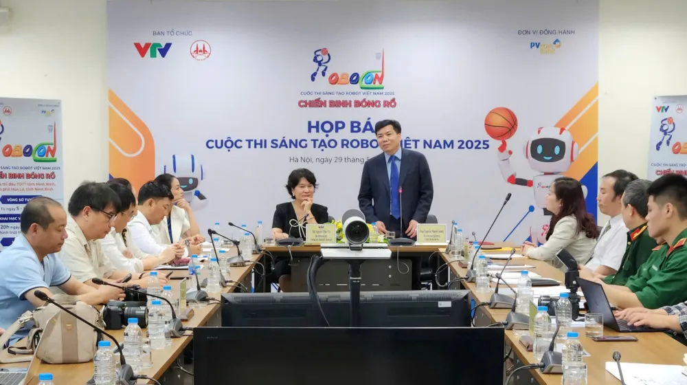 Họp báo công bố khởi động cuộc thi sáng tạo robot Việt Nam 2025 Họp báo công bố khởi động cuộc thi sáng tạo robot Việt Nam 2025