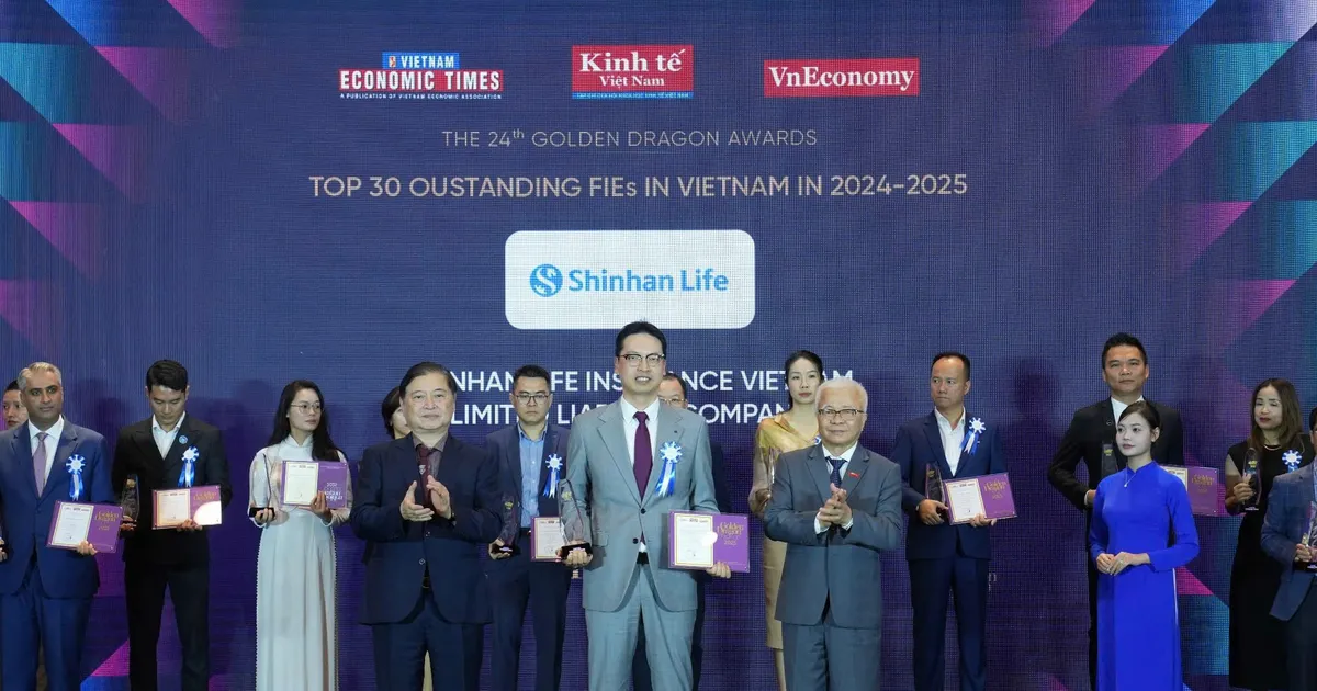 Ông Bae Seung Jun, Tổng Giám đốc Shinhan Life Việt Nam nhận giải thưởng Rồng Vàng 2025 Ông Bae Seung Jun, Tổng Giám đốc Shinhan Life Việt Nam nhận giải thưởng Rồng Vàng 2025