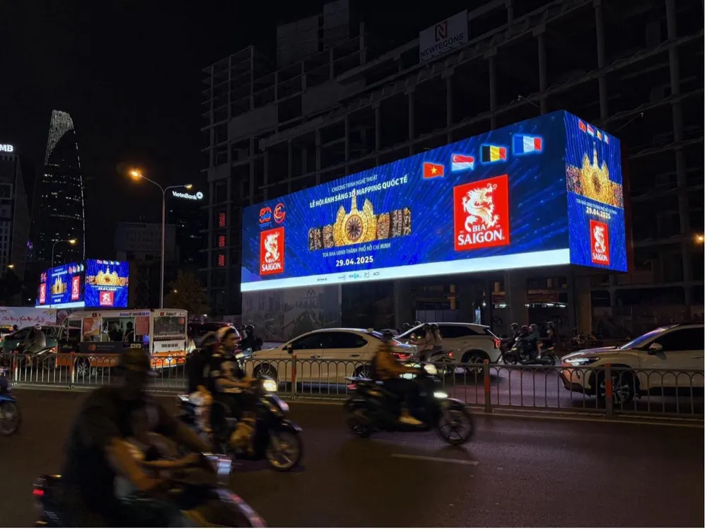 SABECO tài trợ độc quyền cho màn trình diễn 3D Mapping tại TPHCM