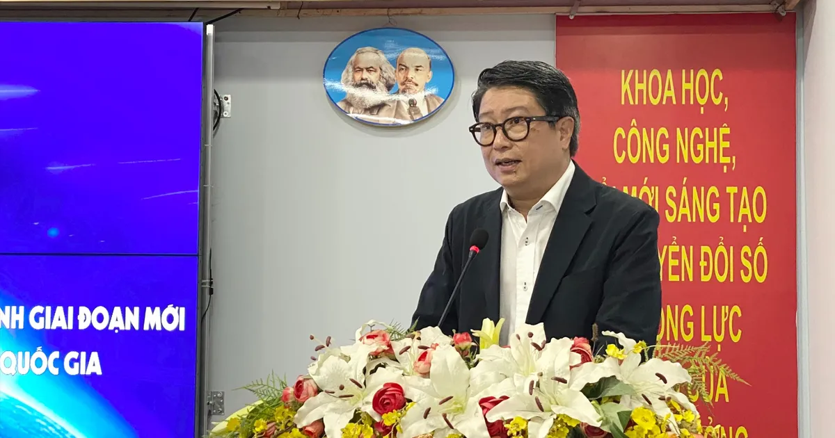 Ông Nguyễn Mạnh Cường, đại diện Bộ KH-CN chia sẻ tại hội thảo Ông Nguyễn Mạnh Cường, đại diện Bộ KH-CN chia sẻ tại hội thảo