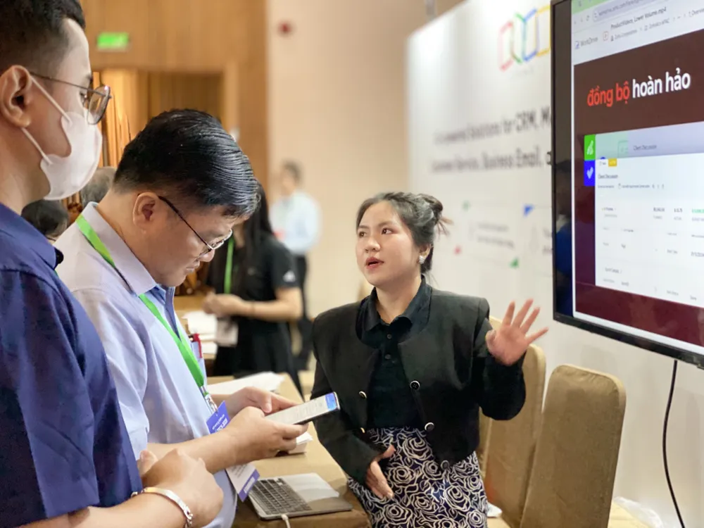 Triển lãm Biztech Vietnam2025 Nhiều công nghệ ứng dụng AI được giới thiệu tại triển lãm Biztech Vietnam2025