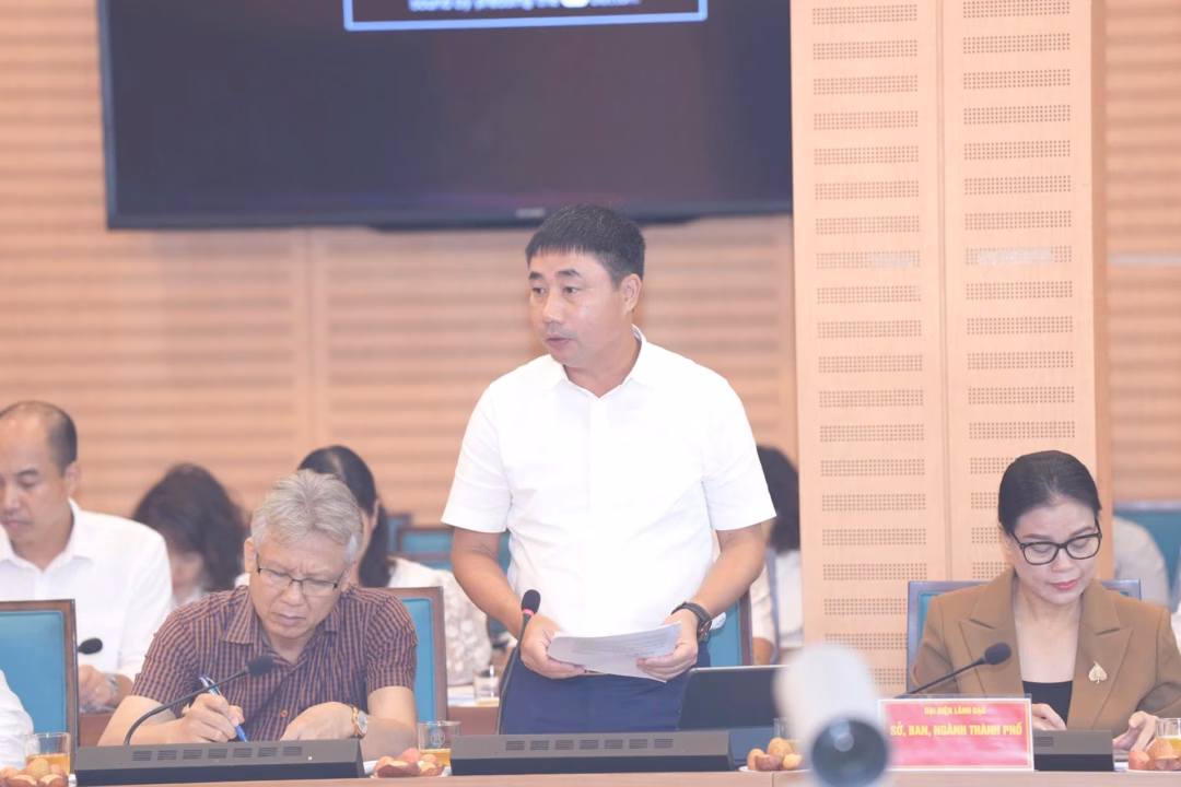 Đại diện lãnh đạo Sở Xây dựng Đại diện lãnh đạo Sở Xây dựng thành phố Hà Nội phát biểu
