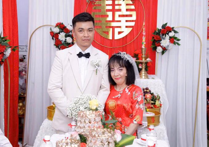 Gia đình chị Võ Ngọc Hiếu ở huyện Long Thành, Đồng Nai, tháng 7/2025. Ảnh: Nhân vật cung cấp
